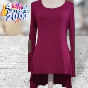 Pink USA tunic size small made in USA 🇺🇲🇺🇲 vintage. Plum color